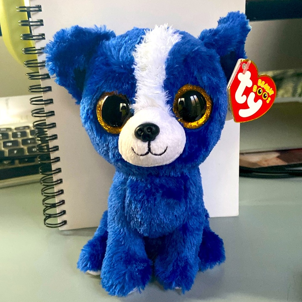 Ty Beanie Boo T-Bone The Blue Chihuahua